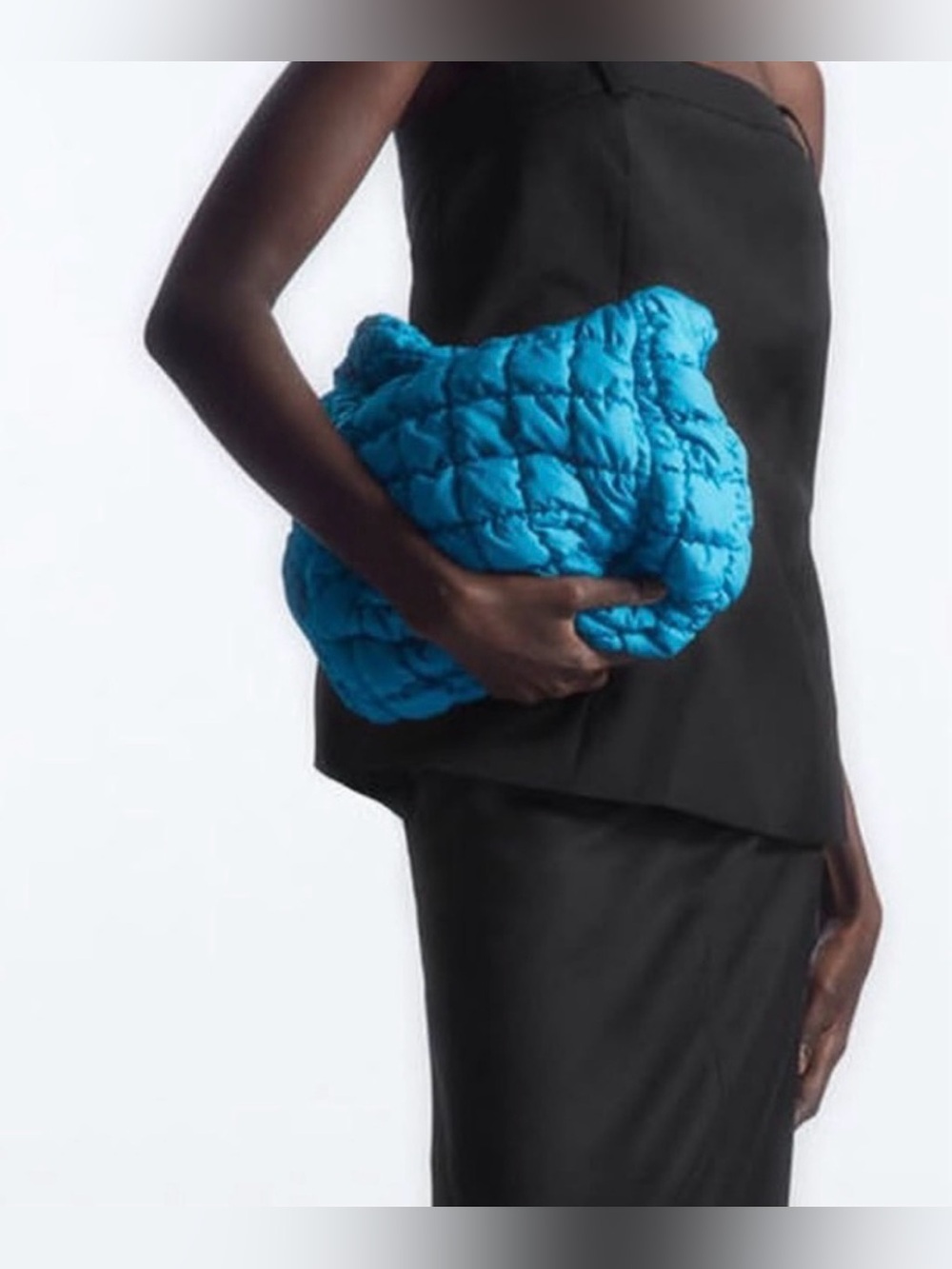 COS QUILTED MINI BAG in Bright turquoise